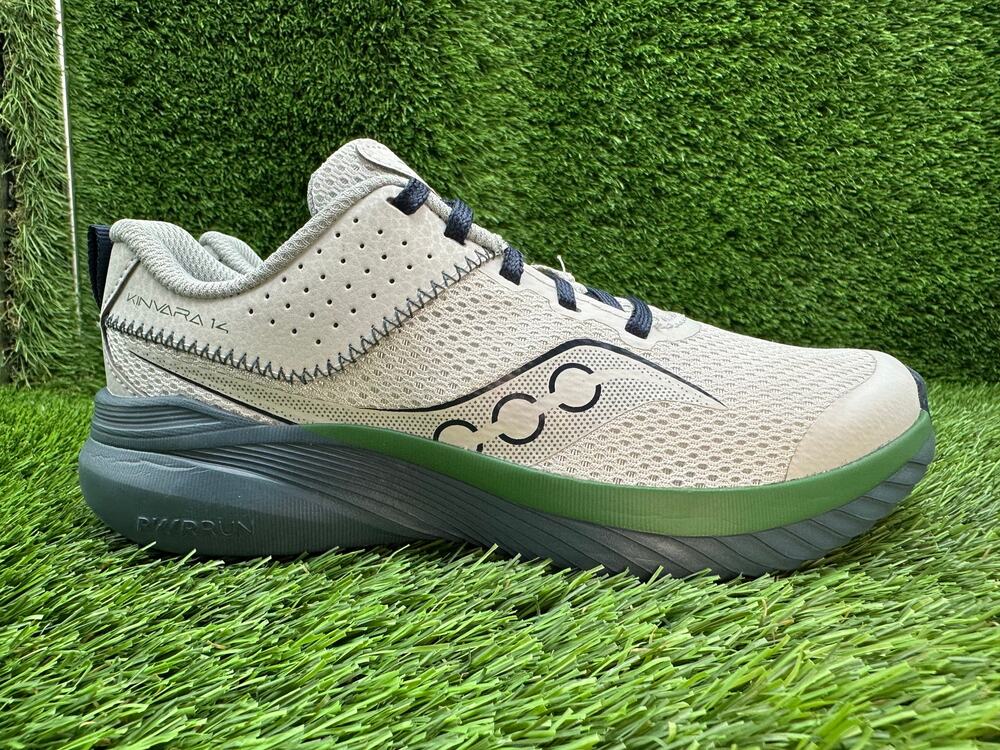 Saucony Kinvara 14 SK267776 Athletic Sneaker Shoes Boys 2M Gray Mesh Cushioned